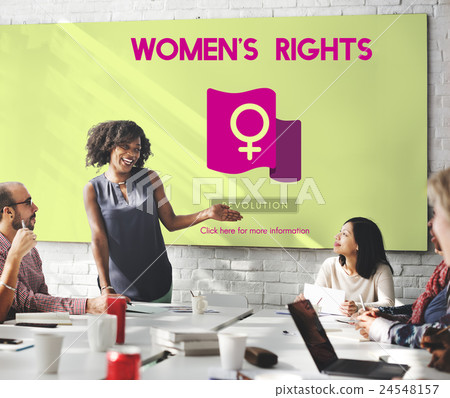 Woman Power Feminist Equal Rights Concept 24548157