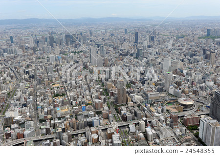 Aerial view of Osaka city 24548355