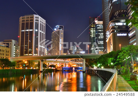 大阪Tosabori河夜視圖 大阪Tosabori河夜視圖 24549588