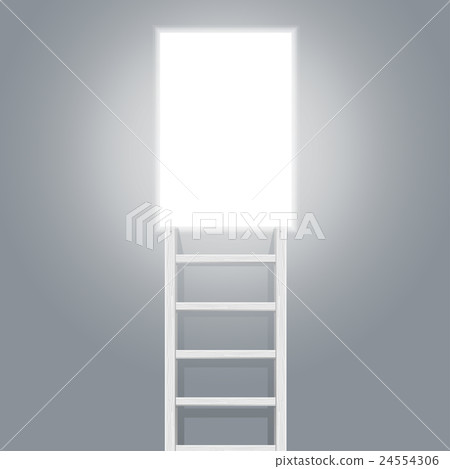 Stairs and Door. Vector 24554306