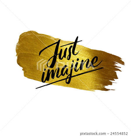 Metallic foil shining calligraphy poster. Vector - Stock Illustration ...