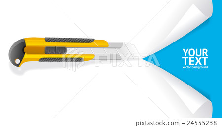 Knife Cut Paper. Vector Knife Cut Paper. Vector 24555238