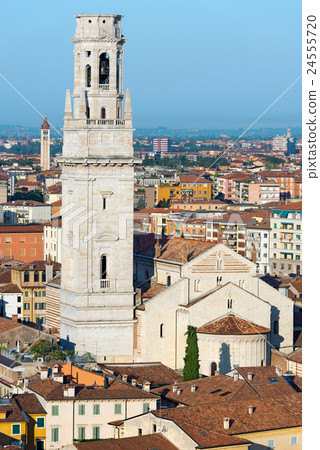 Cathedral and Aerial View of Verona - Italy 24555720