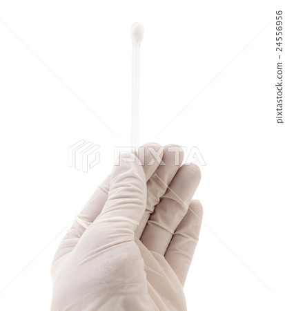 Medical hand holding glass stick 24556956