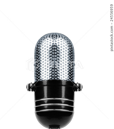 Vintage Microphone Isolated 24556959