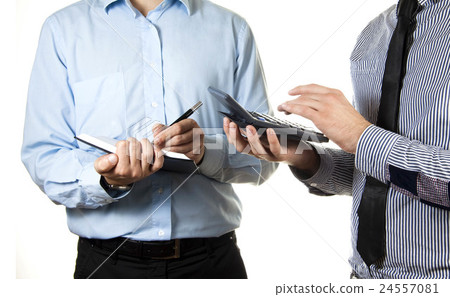 Businessman having discussion 24557081