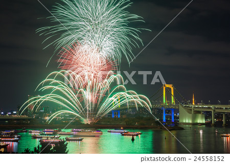 Odaiba Rainbow Fireworks Odaiba Rainbow Fireworks 24558152