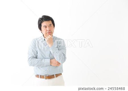 Middle aged man suffering 24558468