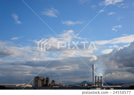 The Samukawa Industrial Park where clouds remain after typhoon passes 24558577