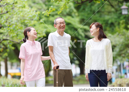 Care image / walking training Care image / walking training 24558618