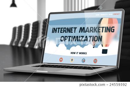 Internet Marketing Optimization Concept on Laptop Internet Marketing Optimization Concept on Laptop 24559392
