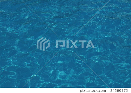 Blue swimming pool rippled water detail 24560573