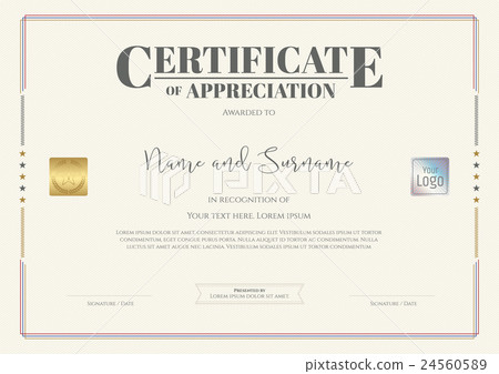 Certificate of appreciation template Certificate of appreciation template 24560589