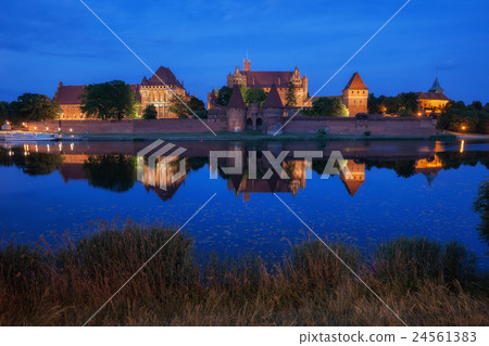 Malbork Castle at Night in Poland 24561383