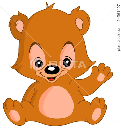 Waving teddy bear 24561407