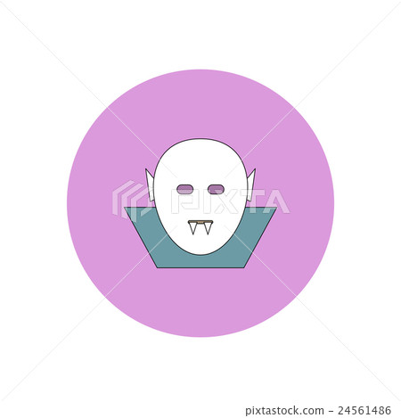 Vector illustration in flat design Halloween icon Vector illustration in flat design Halloween icon 24561486