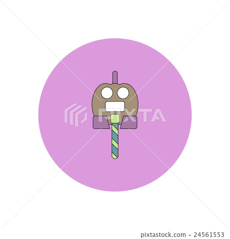 Vector illustration in flat design Halloween icon 24561553
