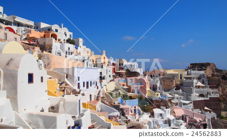 The streets of Santorini The streets of Santorini 24562883