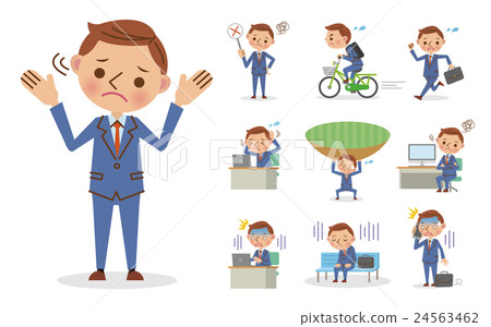 一個工作的商人的消極圖像 一個工作的商人的消極圖像 24563462