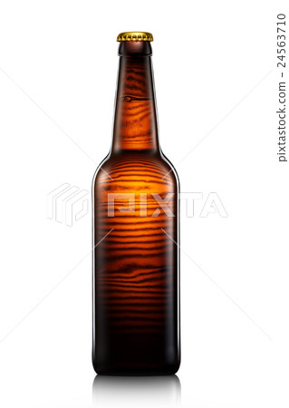 Bottle of beer or cider isolated on white Bottle of beer or cider isolated on white 24563710