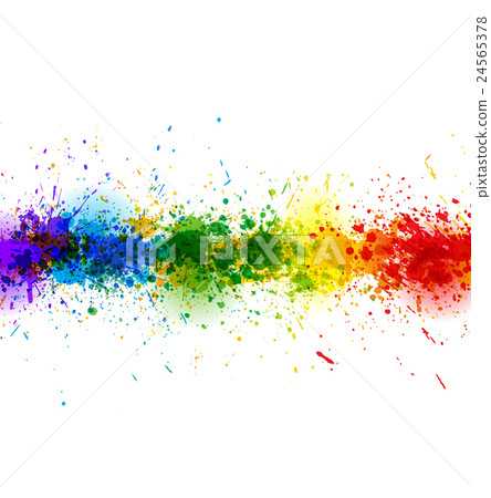 Paint splashes background. Vector banner made of 24565378