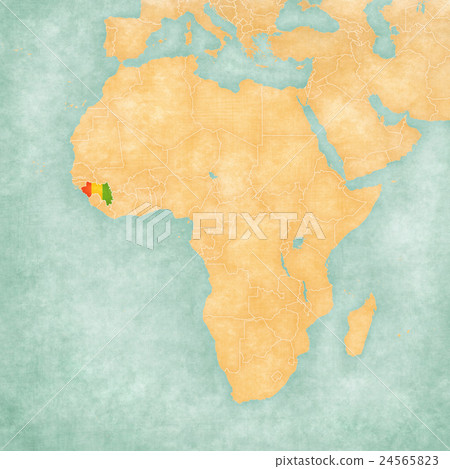 Map of Africa - Guinea Map of Africa - Guinea 24565823
