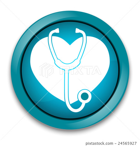 Stethoscope and heart icon Stethoscope and heart icon 24565927