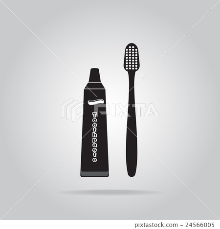Toothbrush and Toothpaste icon - Stock Illustration [24566005] - PIXTA
