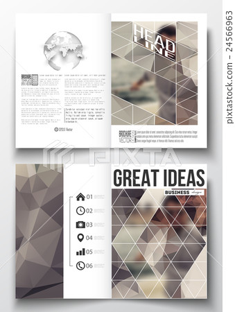 Set of business templates for brochure, magazine 24566963