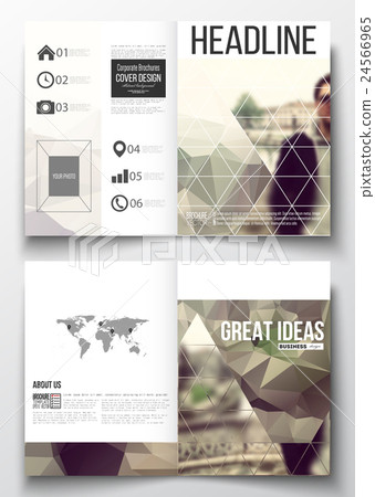 Set of business templates for brochure, magazine 24566965