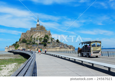 Mont Saint Michel and the blue sky 24567021