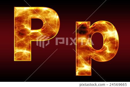 Colorful 3D font on dark background: letter P (high resolution 3D CG rendering ∕ coloring illustration) Colorful 3D font on dark background: letter P (high resolution 3D CG rendering ∕ coloring illustration) 24569665