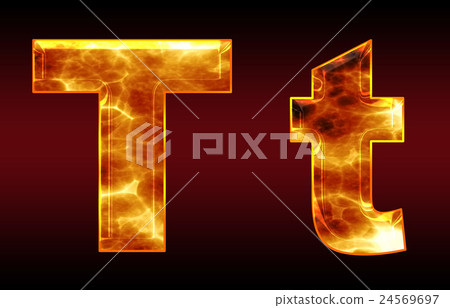 Colorful 3D font on dark background: letter T (high resolution 3D CG rendering ∕ coloring illustration) Colorful 3D font on dark background: letter T (high resolution 3D CG rendering ∕ coloring illustration) 24569697
