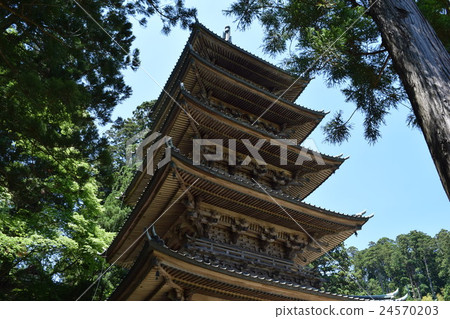 登記國家有形文化遺產Zenzenji 5層寶塔 24570203