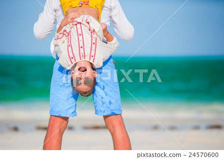 Happy father and his adorable little daughter at Happy father and his adorable little daughter at 24570600