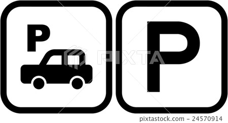 Pictogram of parking lot - Stock Illustration [24570914] - PIXTA