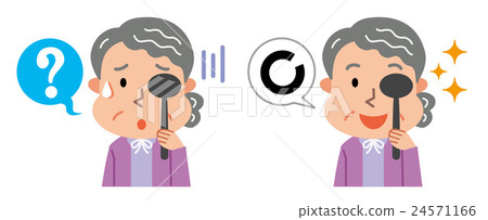 Illustration for female elderly 24571166