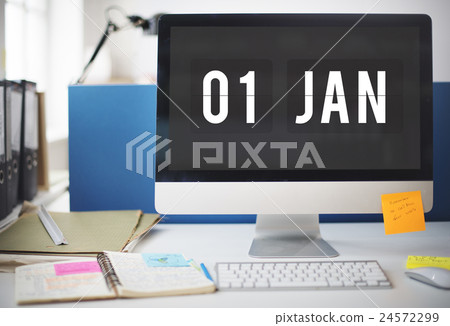 New Year Technology Date Graphic Concept New Year Technology Date Graphic Concept 24572299