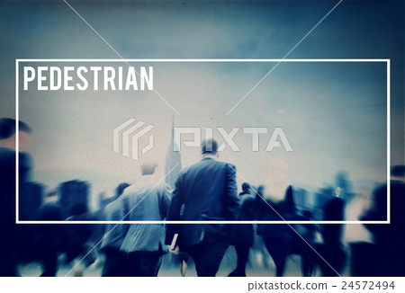 Pedestrian Walker Walking Foot Traffic Active Concept 24572494