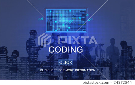 Coding Technology Computing Data Digital Concept Coding Technology Computing Data Digital Concept 24572844