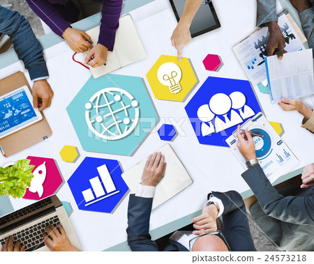 Global Business Strategy Planning Icon Concept Global Business Strategy Planning Icon Concept 24573218