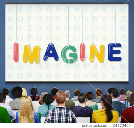 Imagine Creative Ideas Thinking Vision Dream Concept Imagine Creative Ideas Thinking Vision Dream Concept 24573403
