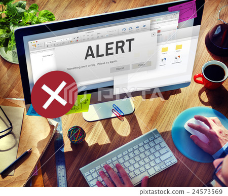 Attention Alert Connection Interrupted Warning Concept 24573569