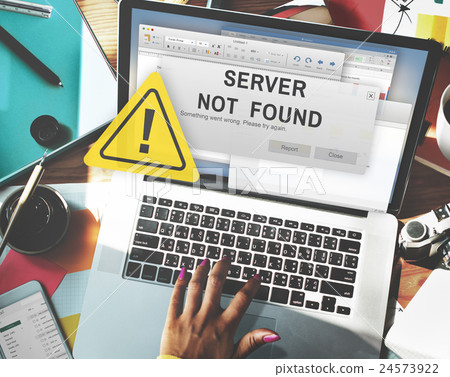 Server Not Found Error Inaccessible Concept 24573922