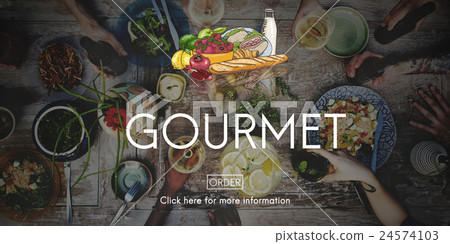 Gourmet Dining Eating Food Healthy Nutrition Concept Gourmet Dining Eating Food Healthy Nutrition Concept 24574103