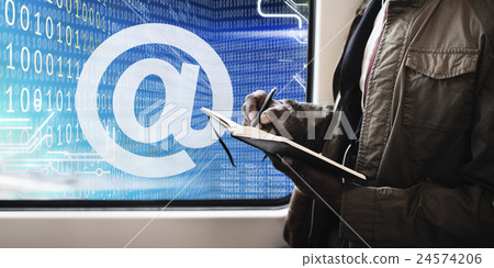 Address At Sign Email Communication Concept 24574206