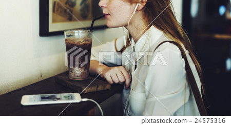 Cafe Casual Cheerful Chilling Coffee Relax Concept Cafe Casual Cheerful Chilling Coffee Relax Concept 24575316