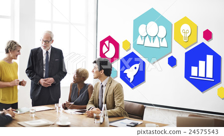 Global Business Strategy Planning Icon Concept 24575543