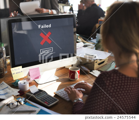 Crisscross Icon Failed Message Concept Crisscross Icon Failed Message Concept 24575544