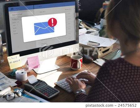 Message Inbox Notification Icon Concept Message Inbox Notification Icon Concept 24575652